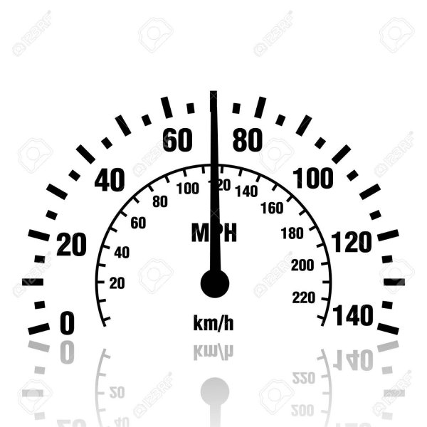 Рисунок спидометра на бокале