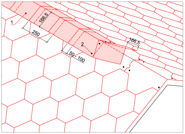 Крепление Коньково карнизной черепицы