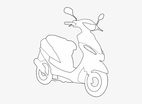 Скутер Хонда дио рисунок