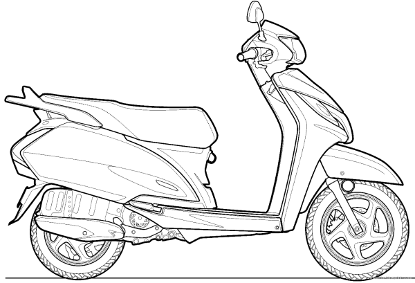 Honda Dio af 35 рисунок