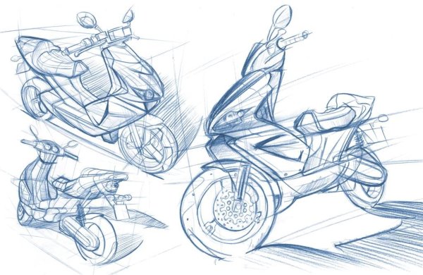 Эскизы на скутер