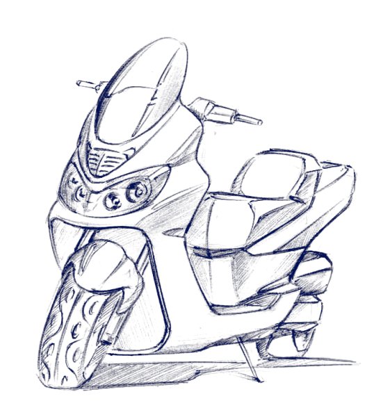 Эскизы на скутер