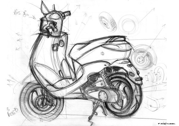 Карандаши мопед