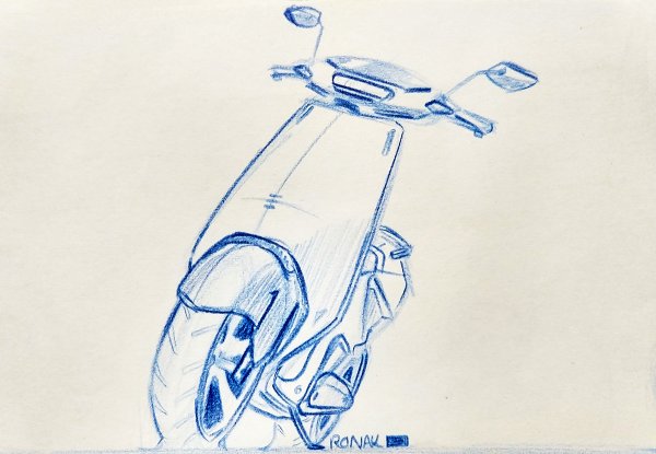 Самокат скетч