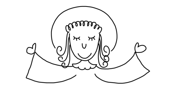 Нимб ангела рисовать