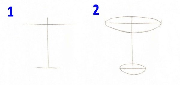 Поэтапное рисование кружки