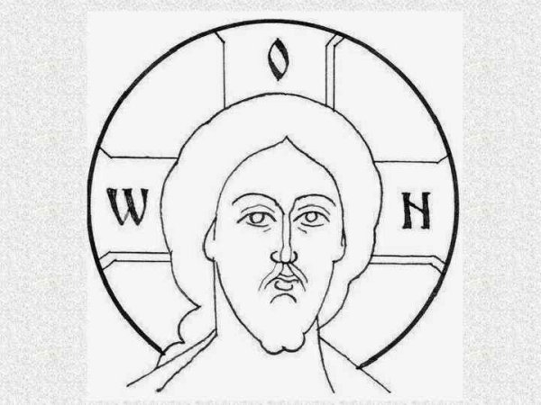 Икона Иисуса Христа нарисовать