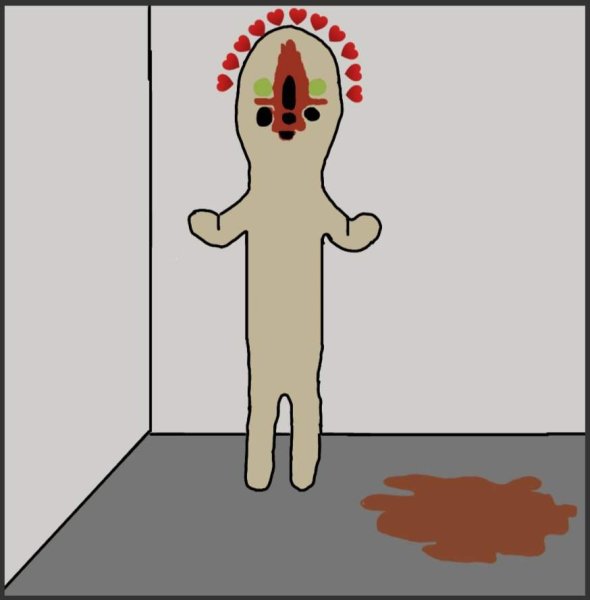 Скульптура SCP 173 раскраска