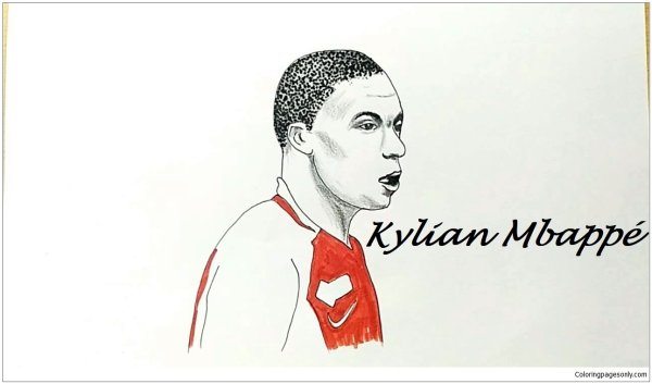Раскраска футбол Погба