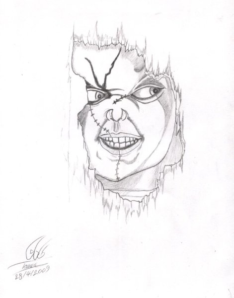 Раскраска Чаки