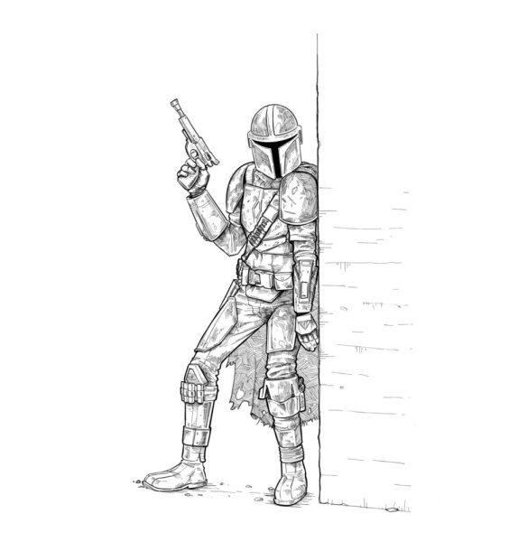 Мандалорец скетч