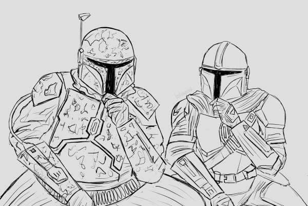 Раскраски мандалорца
