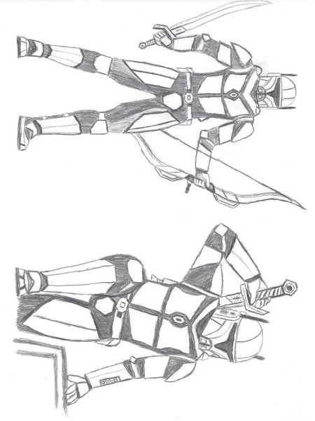 Чертёж меча мандалорцев