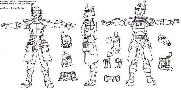 Раскраска брони клонов