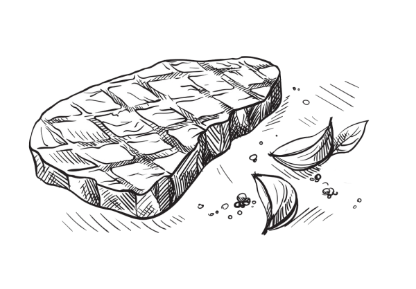 Стейк карандашом