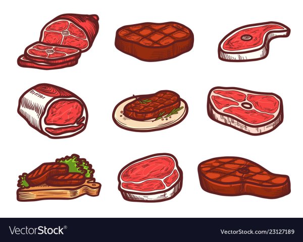 Порция мяса пиктограмма