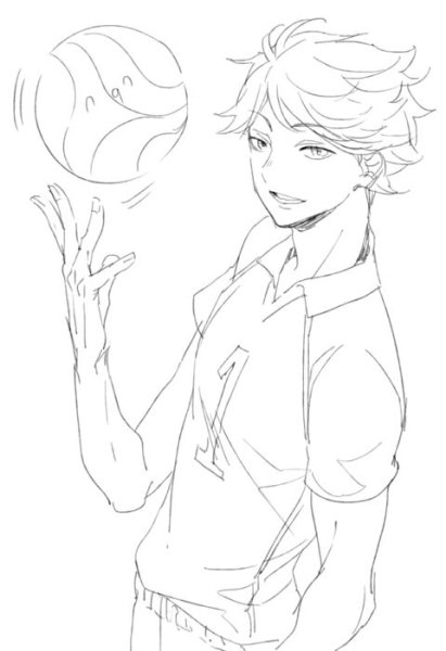 Скетчи хайкью Ойкава