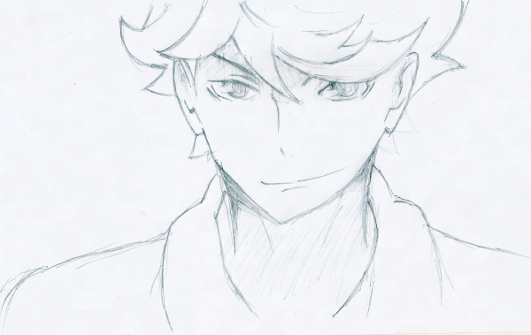 Ойкава Тоору карандашом