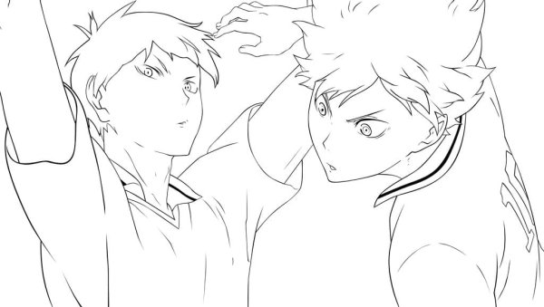 Haikyuu раскраска Хината