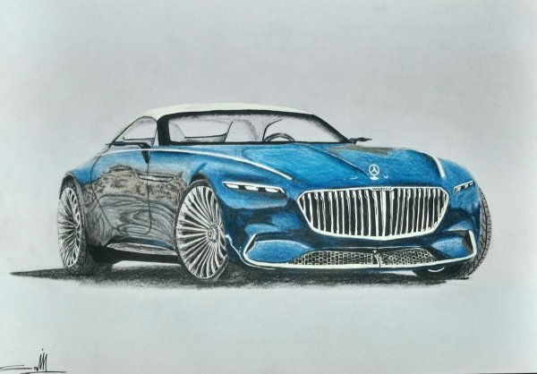 Mercedes 2021 Maybach концепт арт