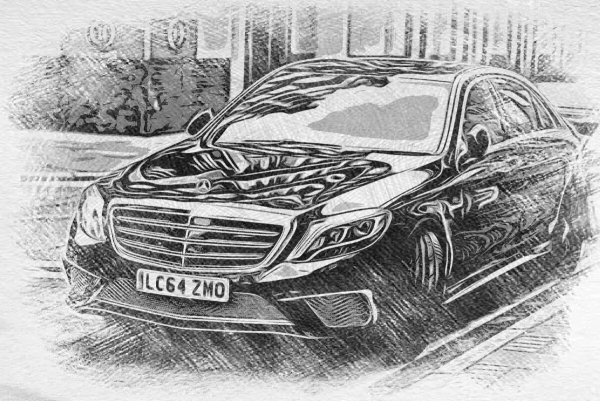 Мерседес Майбах нарисовать