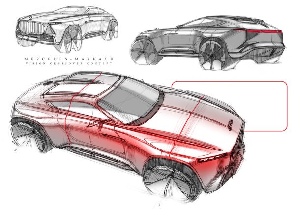 Mercedes Benz Maybach Vision 6 Sketch