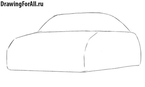 Поэтапное рисование значка Майбах