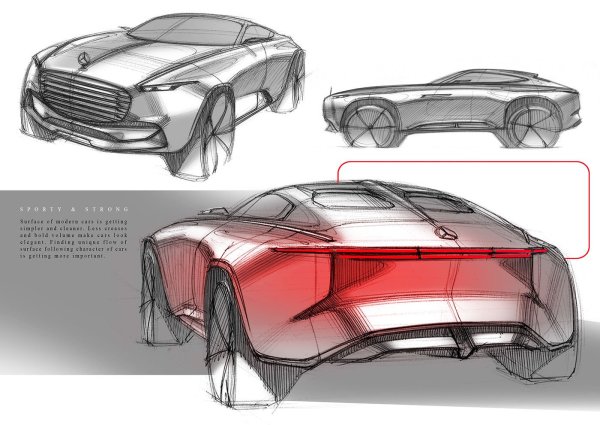 Mercedes Benz Maybach Vision 6 Sketch