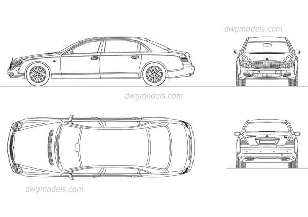 Mercedes Benz s600 Blueprint