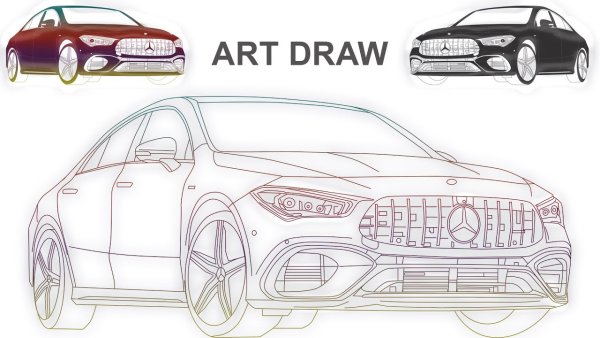 Mercedes Benz AMG 2020 drawing