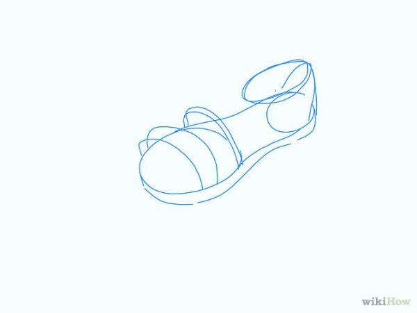 Босоножки карандашом