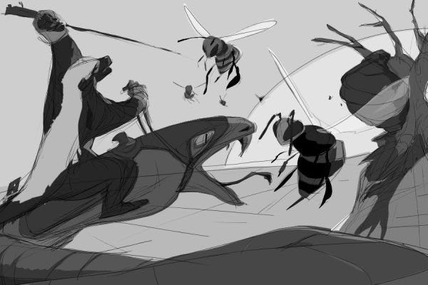 Муха набросок