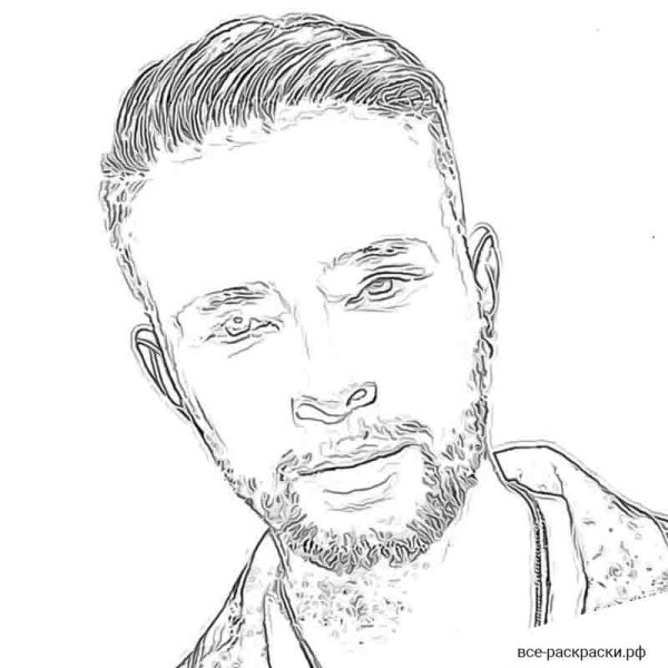 Раскраски певцов Егора Крида