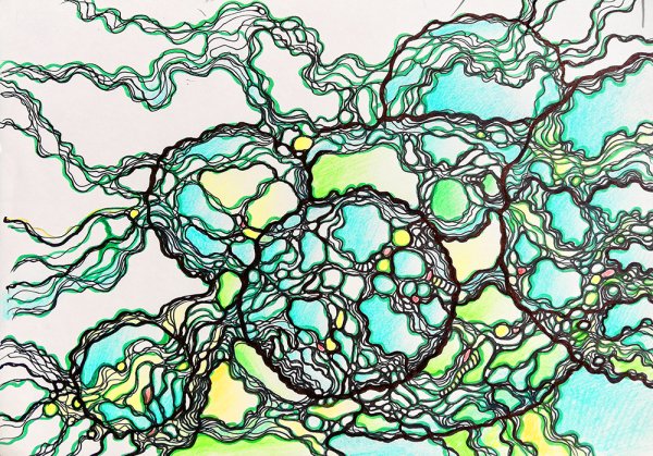 Нейрографика акварель