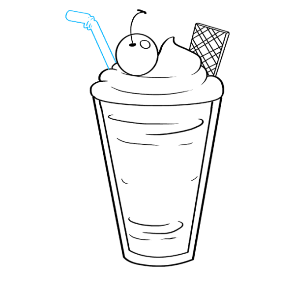 Молочный коктейль раскраска