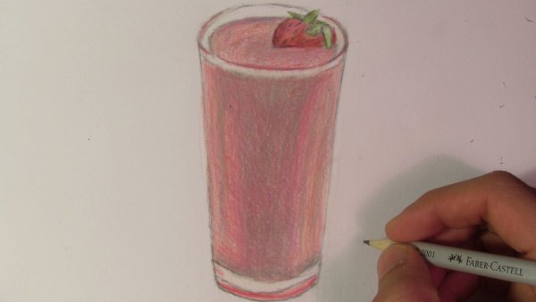 Смузи рисунок реалистичный