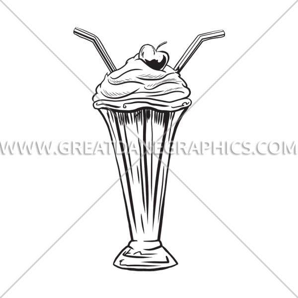 Милкшейк рисунок