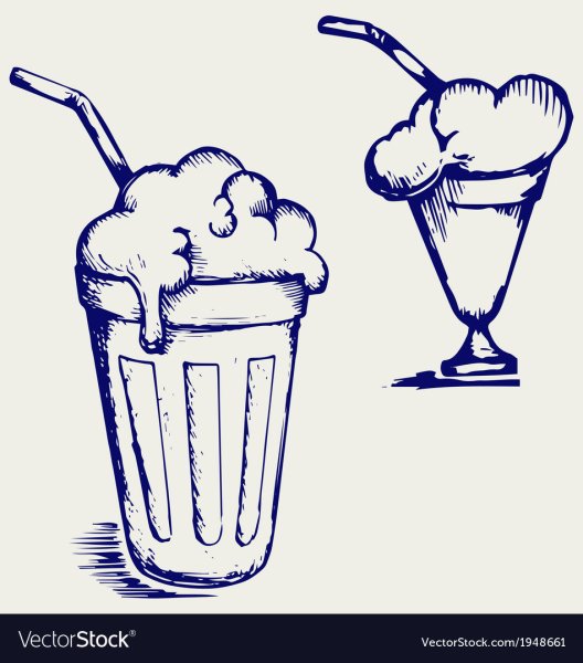 Милкшейк раскраска для детей