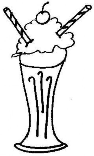 Милкшейк с обводкой скетч
