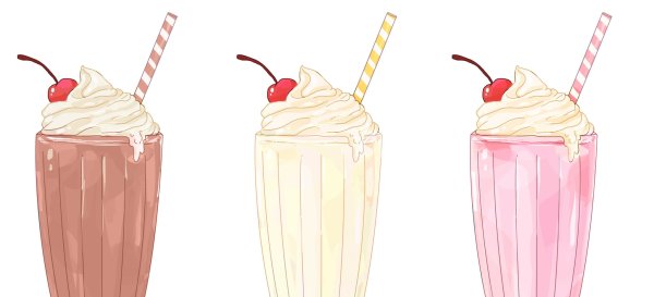 Милкшейк скетч маркерами