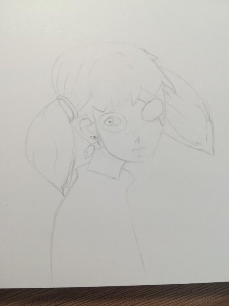 Салли фейс карандашом