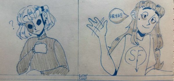 Салли и Ларри карандашом