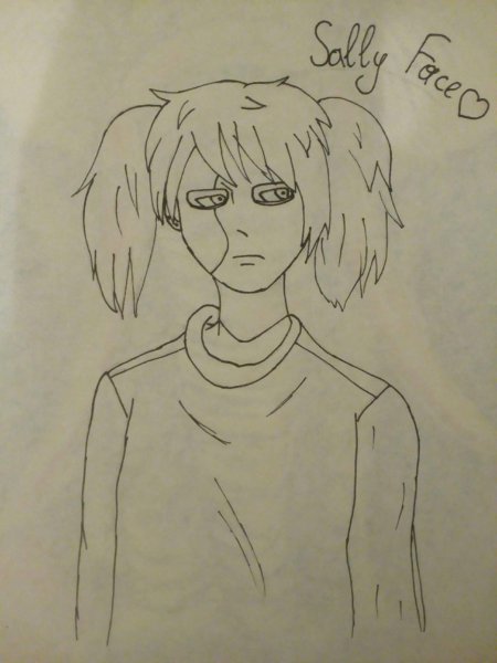 Первые зарисовки Салли фейс
