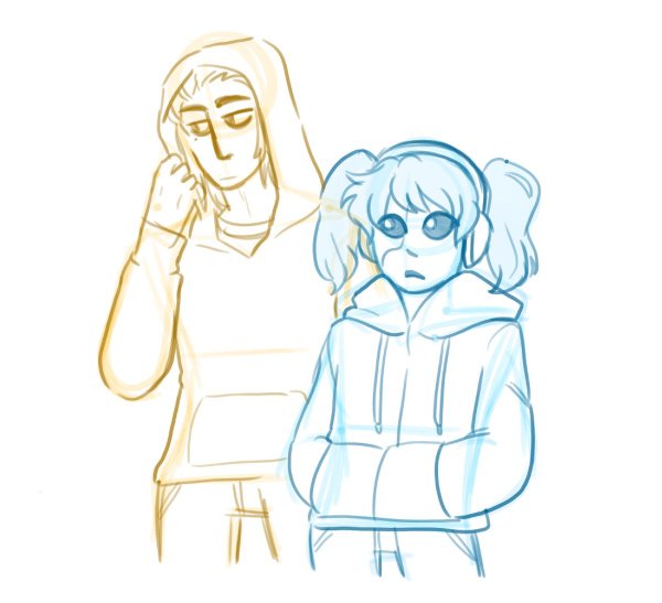 Салли фейс и Ларри для срисовки