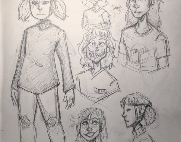 Салли фейс Наброски