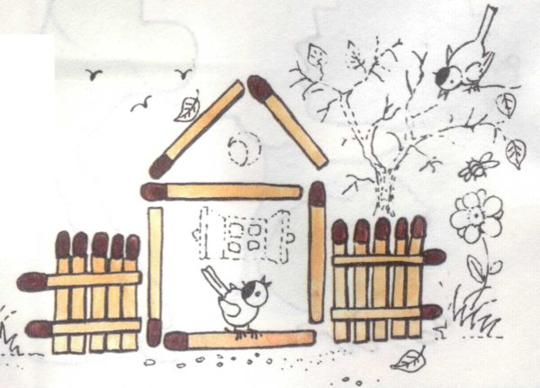 Ребенок со спичками рисунок