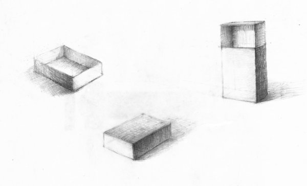 Спичечный коробок в перспективе