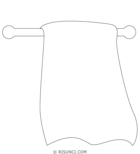 Нарисовать полотенце