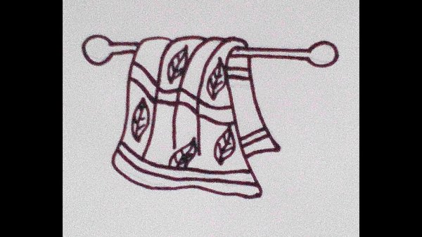 Полотенце рисовать