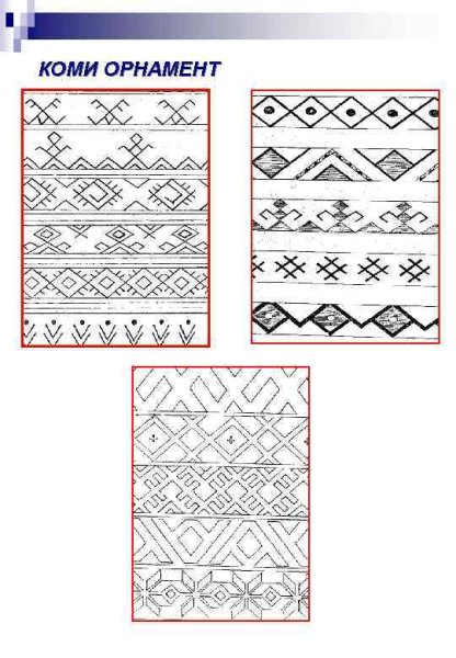 Коми национальный орнамент